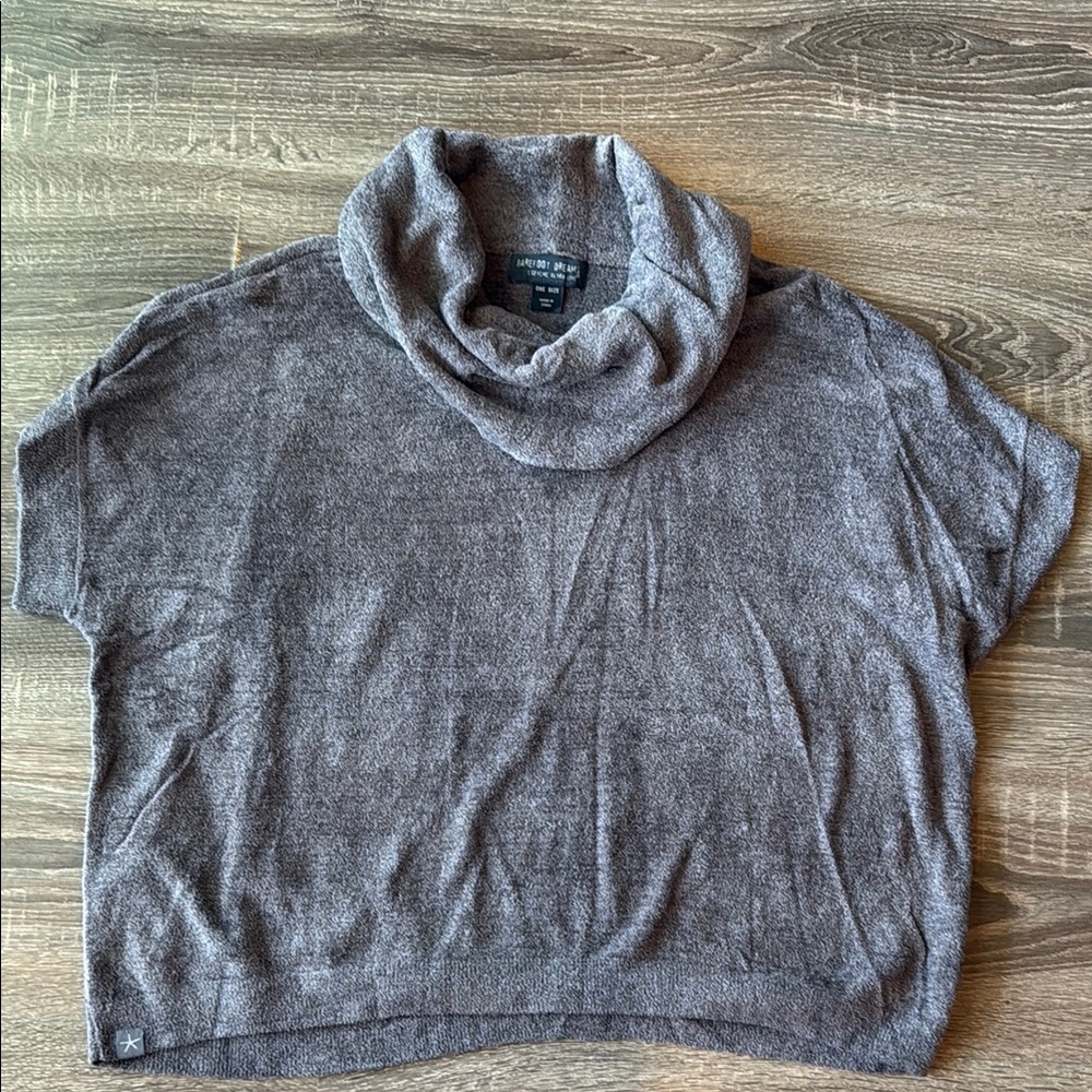 Barefoot Dreams Lavendar Cowl Neck Sweater